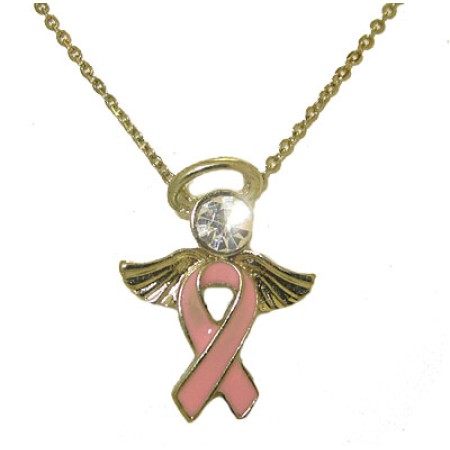 Breast Cancer Awareness Angel wholesale Necklace