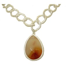 Orange Genuine Natural Gemstone Necklace