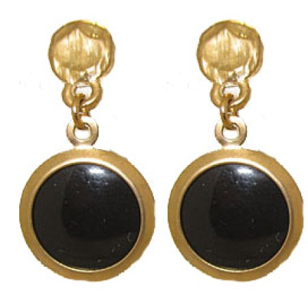 Genuine Black Onyx Earring