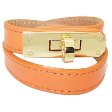 Orange Bracelet accented in Polished Gold wholesale jewelry 
