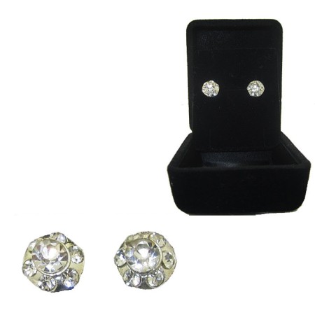 Crystal Stud Earrings wholesale earrings Boxed