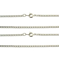 Rhodium plated Curb Wholesale chains