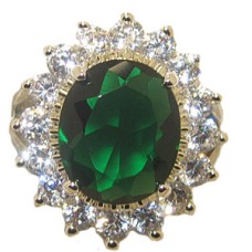 Princess Kate And Di Wholesale Engagement Ring Emerald