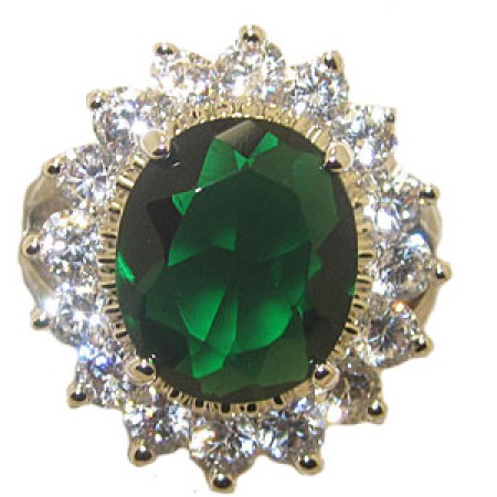 Princess Kate And Di Wholesale Engagement Ring Emerald