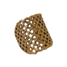 Open Weave Gold Ring