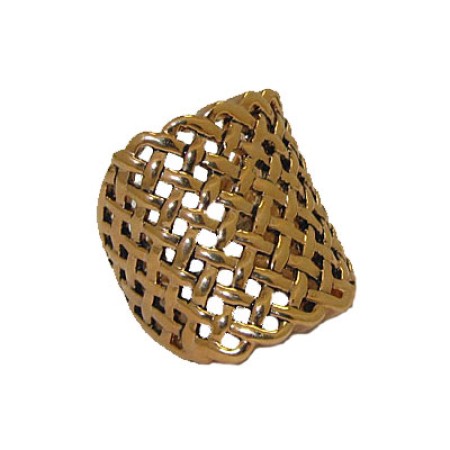 Open Weave Gold Ring