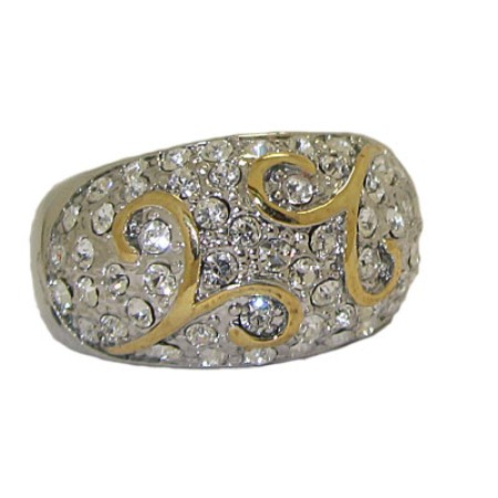 Two Tone Designer Ring