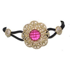 High End Ruby Red Fancy Colored Center Stone Wholesale Bracelet