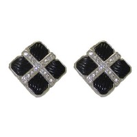 Cable Style Earring in Swarovski Austrain Crystal