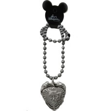 Authentic Disney Large Heart Pirate of the Caribbean Necklace