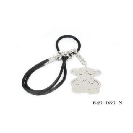 Stainless Steel Women's Teddy Bear Wholesale Necklace