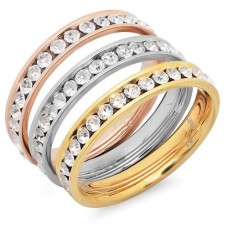 Steel Tri Color Rings