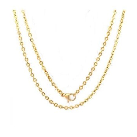 Stainless Steel Chain 18 inches in gold