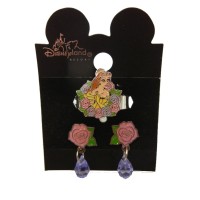 Authentic Disney Belle Earring and Ring Set 