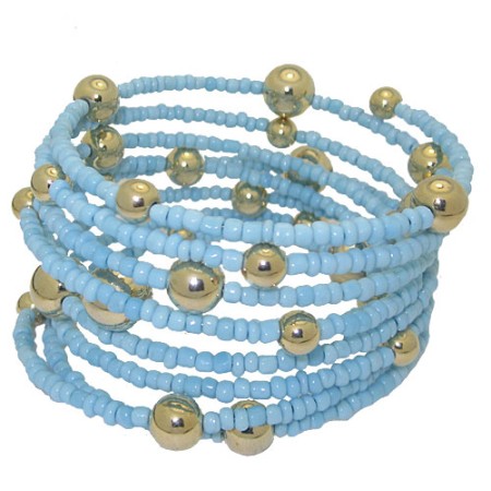 MX Signature Collection Multi Strand Bracelet Blue