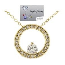 Eternity Circle of life Yellow Gold pendant