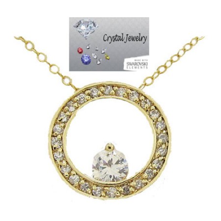 Eternity Circle of life Yellow Gold pendant