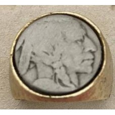 Buffalo Nickel coin ring