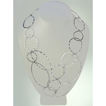Linked Forever Necklace Silver Plate Necklace