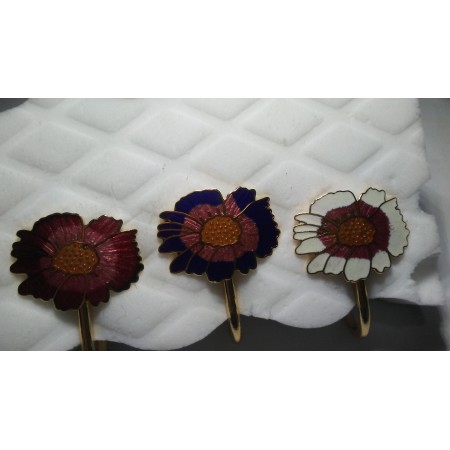 Cloisonne Multi Colored Sun Flower Bookmark