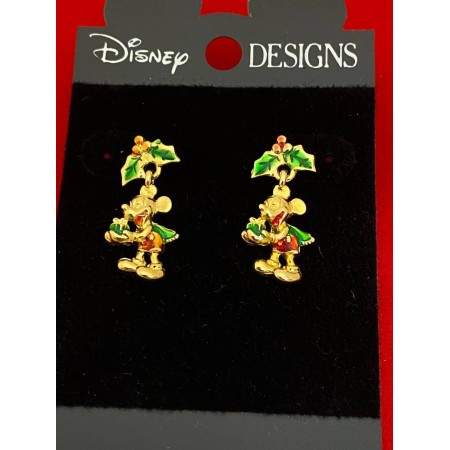Disney earrings Mickey Mouse Christmas / Xmas on Disney card, more in store. 