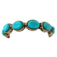 Genuine Chico's Bracelet Stunning Turquoise Antique Gold