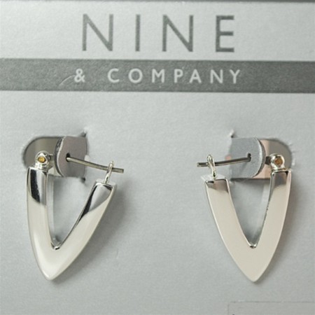 Nine West & Company Earrings Silver Huggie Hoop
