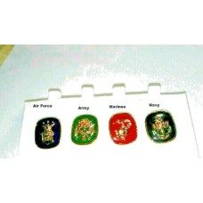 Military Tack Pin Army, Navy, Air Force and Marines 