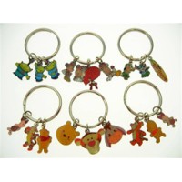 Disney Characters Authentic Disney Characters Key Rings 4 pc