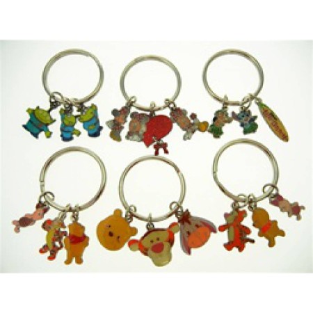 Disney Characters Authentic Disney Characters Key Rings 4 pc