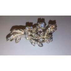 Flower Bouquet in 925 Sterling Silver Brooche