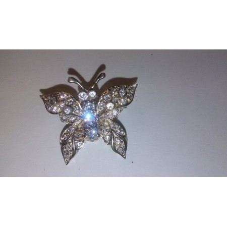 Butterfly in 925 Sterling Silver Brooch