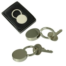 Lock Style Key Ring in Chrome plate