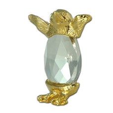 Penguin figurine in exquisite Crystal Zoo handmade Bohemian lead crystal