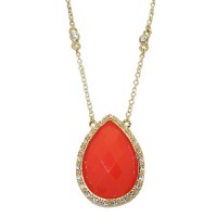 MX Signature Collection Wholesale Necklace Coral and Gold
