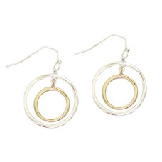 MX Wholesale Two Tone Earrings