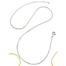Sterling Silver Neck Chains Yellow on Sterling 