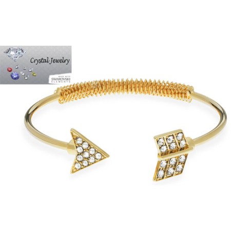 Arrow bangles bracelet Yellow Gold