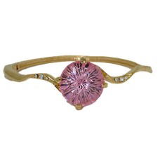 Hinged Pink Ice Bracelet 20 CTW CZ