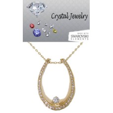 Cz Wholesale Horseshoe Pendant on Chain western