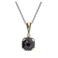 Wholesale Jet Black Cubic Zirconia Necklace