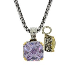 Designer Cable Jewelry Necklace Lavender