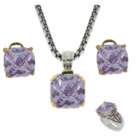Designer Cable Jewelry 3 pcs Set in Lavender
