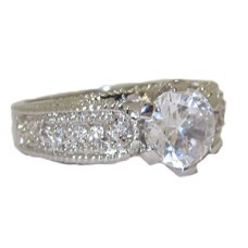 White Cubic Zirconia wholesale ring