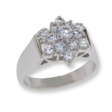 White CZ Classic Designer ring