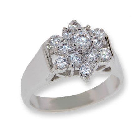 White CZ Classic Designer ring