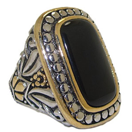 Genuine Gemstone Black Onyx Wholesale Designer Ring