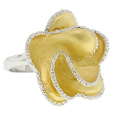 Mate Brushed Yellow Gold Wholesale Ring 