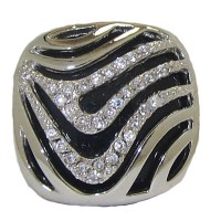 Geninue Gemstone Black Onyx CZ Designer Wholesale Ring