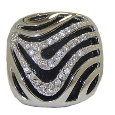 Geninue Gemstone Black Onyx CZ Designer Wholesale Ring